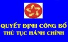 Quyết định Về việc công bố Danh mục thủ tục hành chính được sửa đổi trong lĩnh vực Hộ tịch thuộc thẩm quyền giải quyết của Sở Tư pháp/UBND cấp huyện/UBND cấp xã tỉnh Thanh Hóa