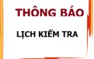 THÔNG BÁO V/V kiểm tra hoạt động hành nghề Y, Dược ngoài công lập