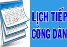 LỊCH TIẾP CÔNG DÂN CỦA CHỦ TỊCH VÀ PHÓ CHỦ TỊCH UBND XÃ NĂM 2025