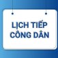 LỊCH TIẾP CÔNG DÂN CỦA CHỦ TỊCH UBND XÃ NĂM 2025